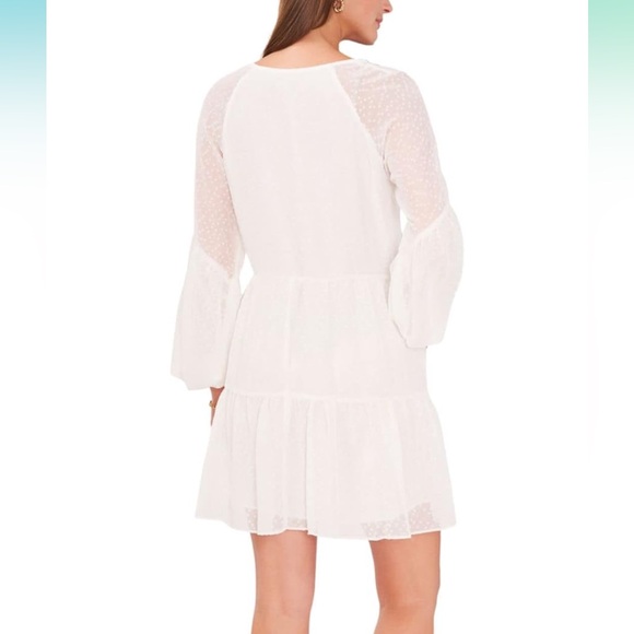 NWT Vince Camuto Clip Dot Sheer Dress - Picture 7 of 7